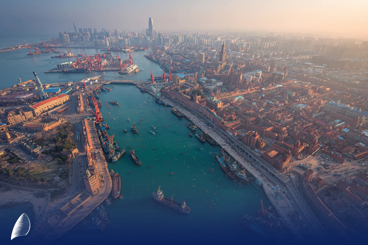 بندر کینگدائو در چین