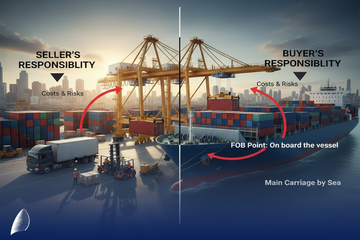 آشنایی با مفهوم FOB در حمل‌ونقل دریایی